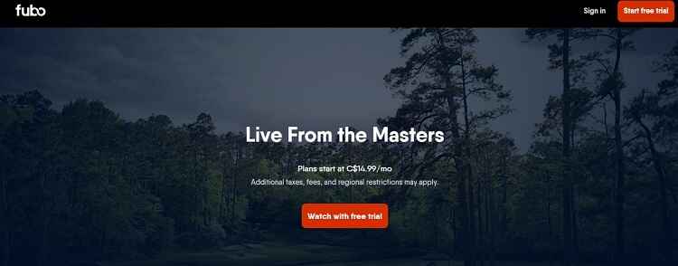 Watch-Golf-Masters-in-Canada-FuboTV