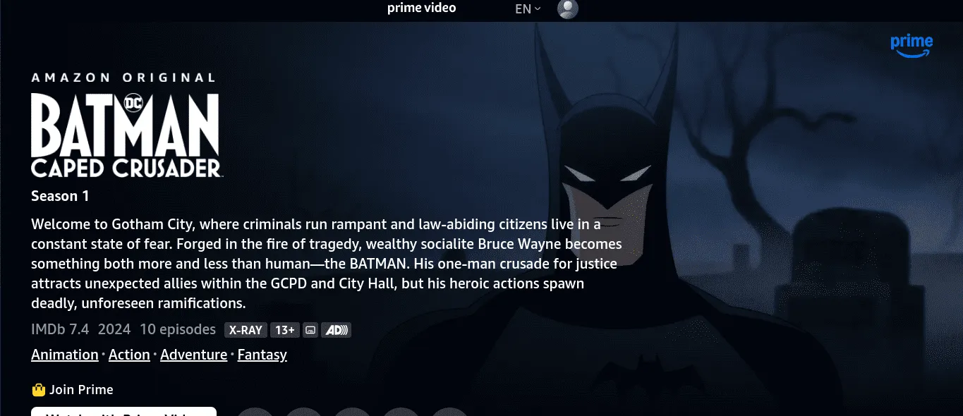 watch-Batman-Caped-Crusader-in-Canada-Prime-Video