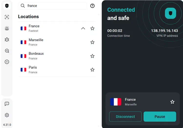 surfshark-france=server