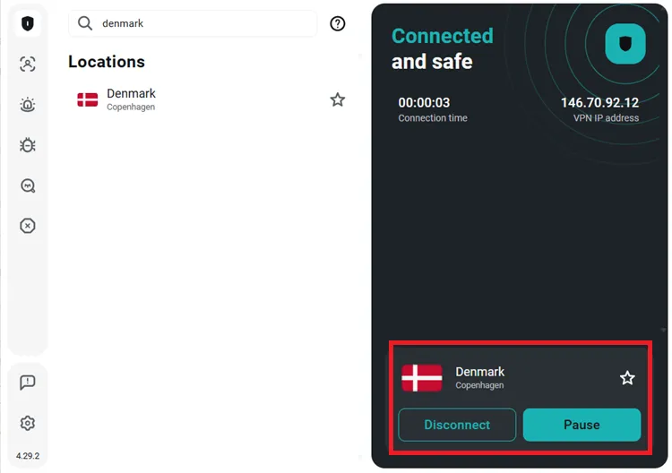 Surfshark-VPN-Denmark-Server