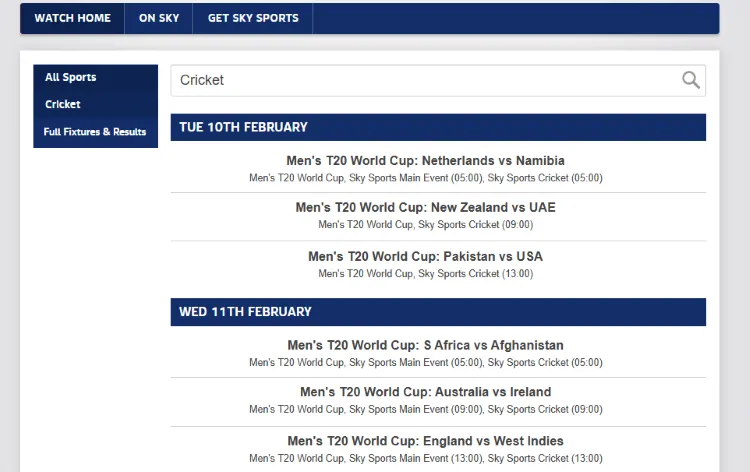 watch-world-cup-t20-in-canada-sky-sports