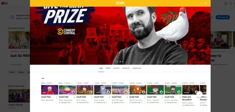 Watch-comedy-central-in-canada-youtube-tv